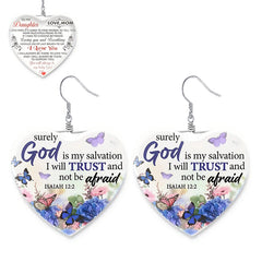 Heart Shaped Crystal Earring For Girls - Christmas Holiday