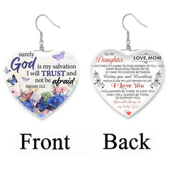 Heart Shaped Crystal Earring For Girls - Christmas Holiday