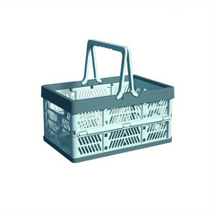 Outdoor Camping Folding Storage Basket Large Capacity Food Snack Storage Basket