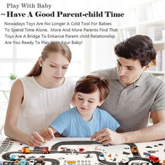 City Traffic Road Map Carpet for Kids Parking Lot Roadmap Play Mat