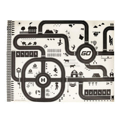City Traffic Road Map Carpet for Kids Parking Lot Roadmap Play Mat