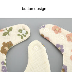 4pcs Newborn Baby Bibs U shaped Burp Cloth Boys Girls Baby Bib Feeding