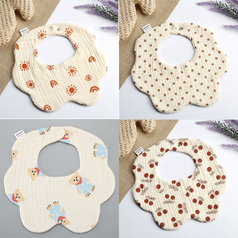 4pcs Newborn Baby Bibs U shaped Burp Cloth Boys Girls Baby Bib Feeding