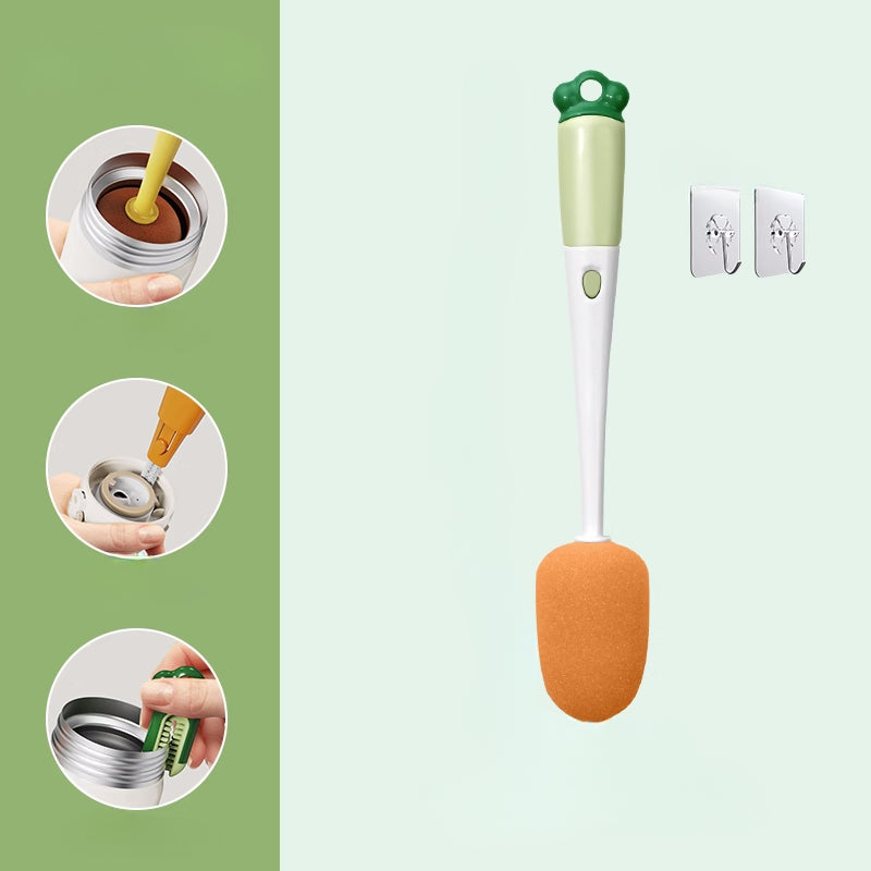 3 in 1 Plastic Cleaning Brush Carrot Multifunctional Cleaning Brush