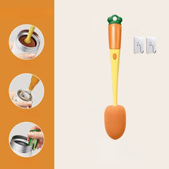 3 in 1 Plastic Cleaning Brush Carrot Multifunctional Cleaning Brush