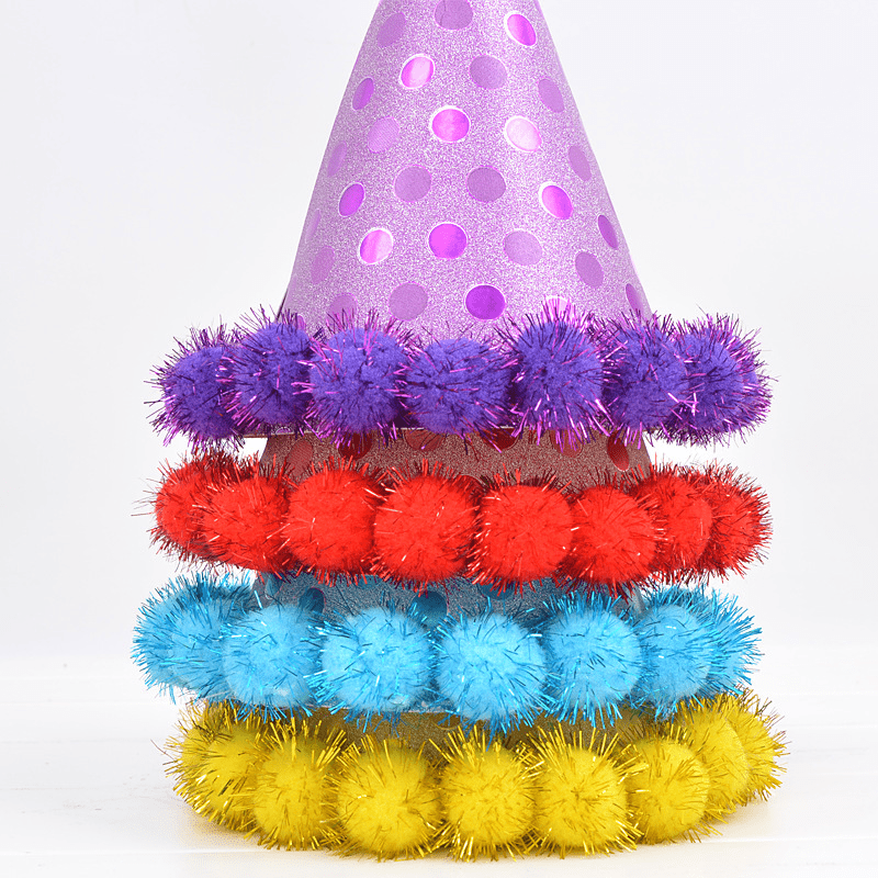 Golden Onion Paper Plush Ball Hat Birthday Party Supplies Hat