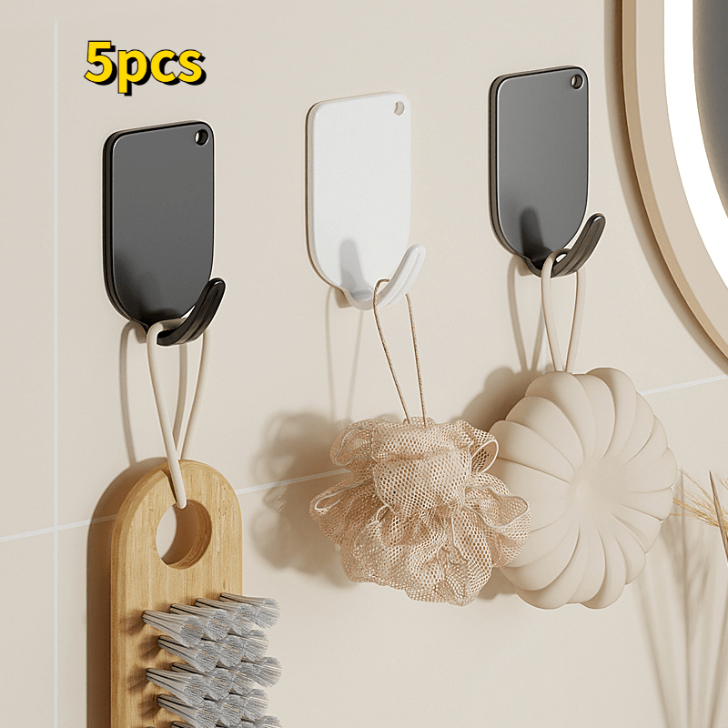 5pcs Adhesive Stainless Steel Hook for Hanging Clothes