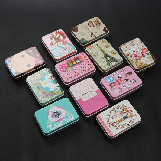 Mini Card Storage Box Hair Clip Jewelry Holder