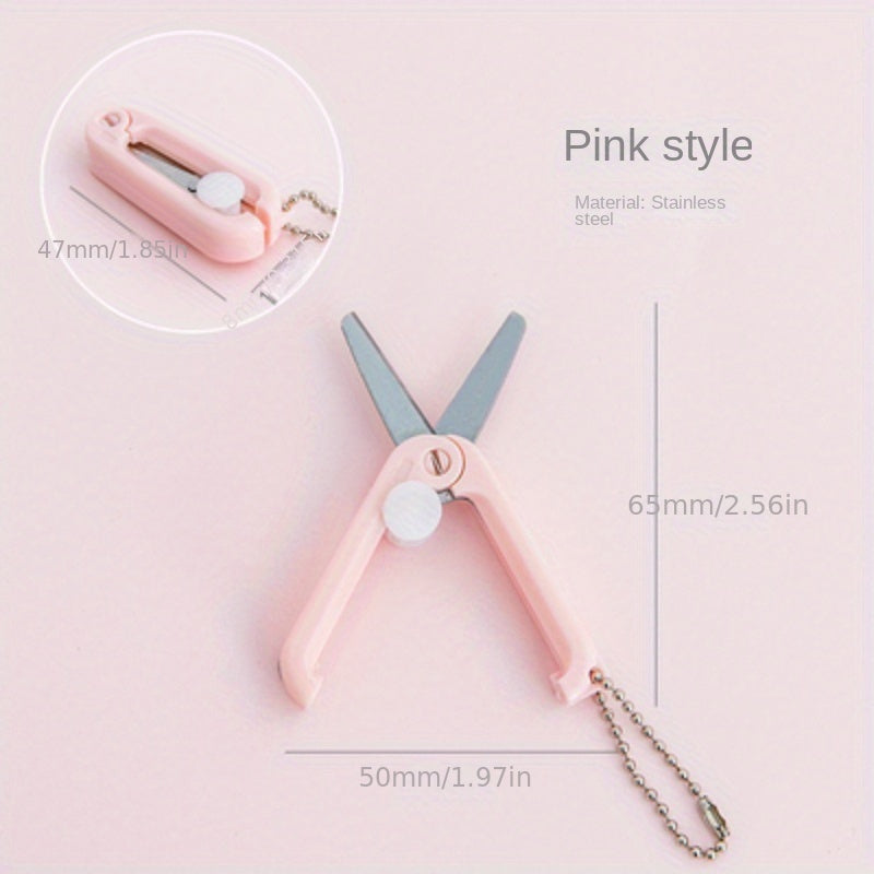 Mini Portable Safe Scissors For Office School Craft Sewing DIY Scrapbooking