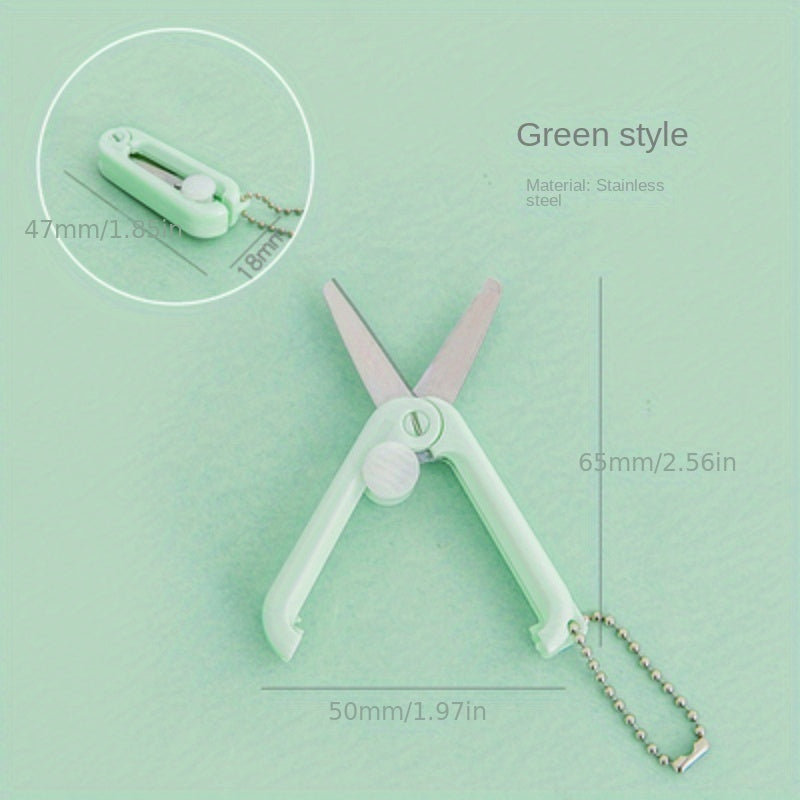 Mini Portable Safe Scissors For Office School Craft Sewing DIY Scrapbooking