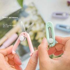 Mini Portable Safe Scissors For Office School Craft Sewing DIY Scrapbooking