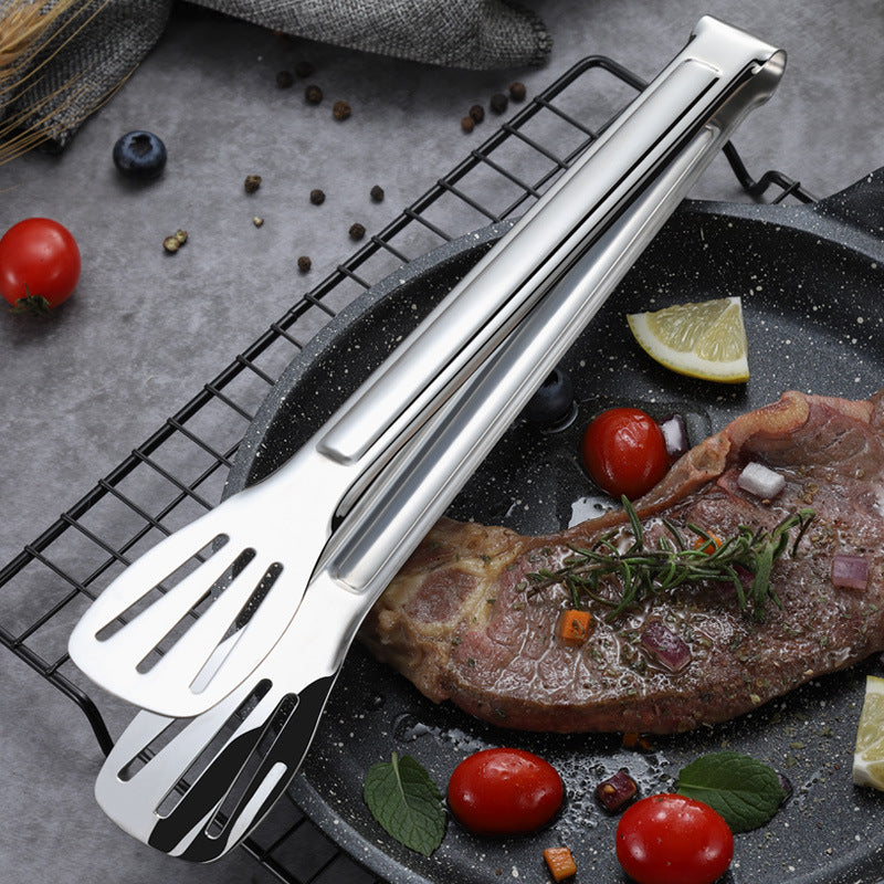 Stainless Steel Tong Skewer Food Tongs BBQ Tool Vegetable Tong