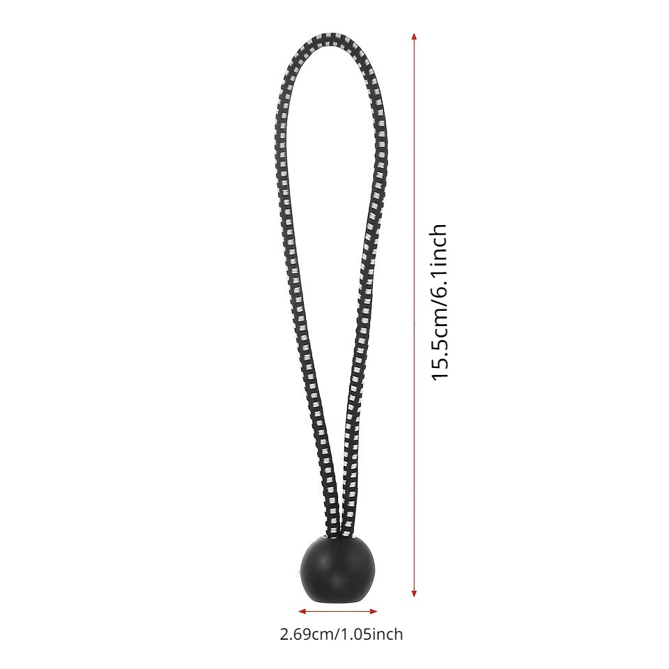 5pcs Outdoor Ball Elastic Rope Tent Luggage Lashing Strap