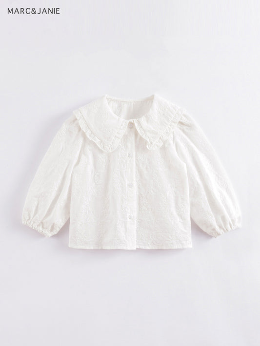 MARC&JANIE Girls Cotton Casual Button Down Blouse