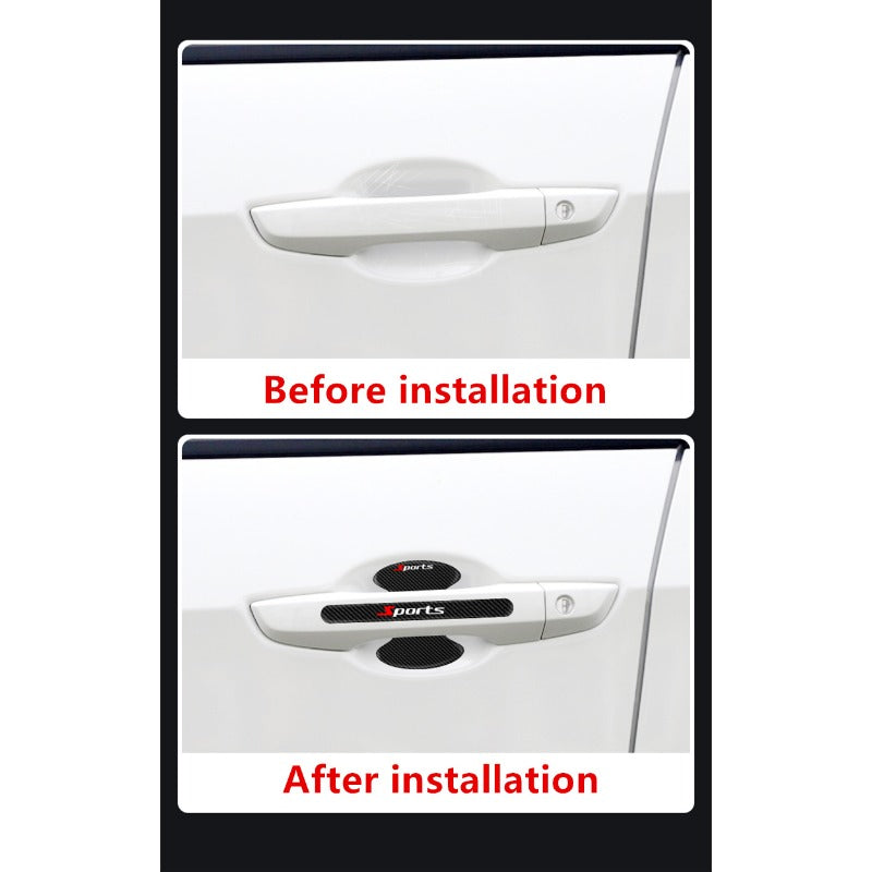 Car Door Handle Protector 8pcs Set Scratch Paint Protection Sticker