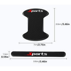 Car Door Handle Protector 8pcs Set Scratch Paint Protection Sticker