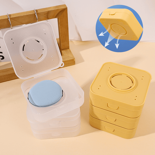 Makeup Puff Organizer Storage Box Container