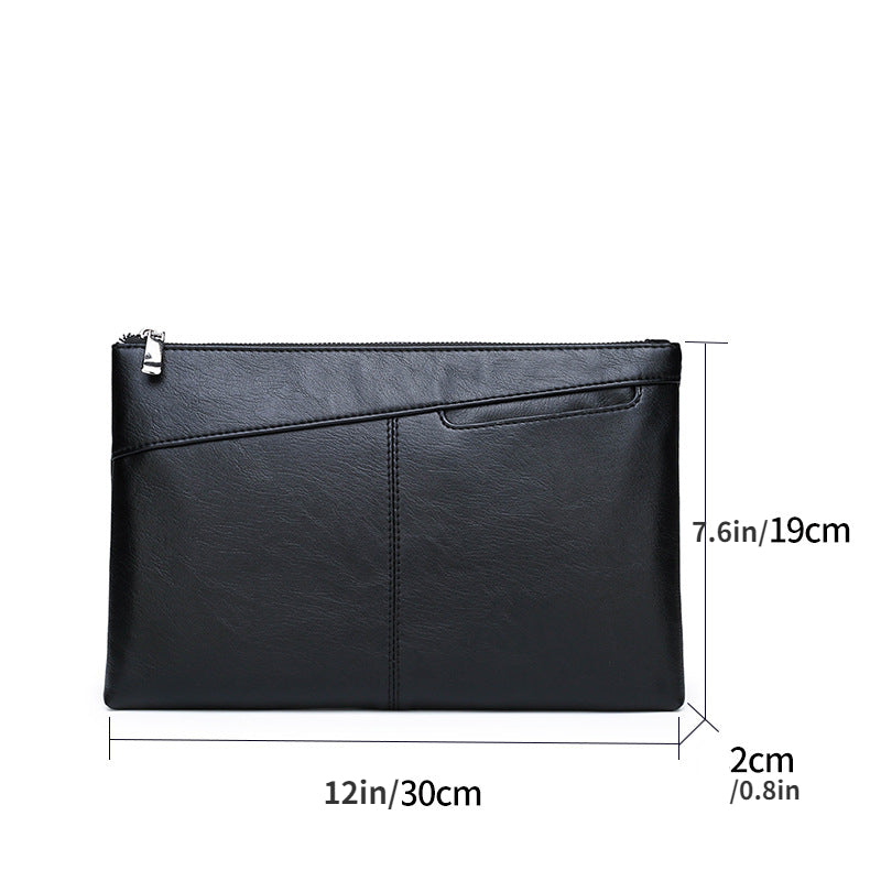 Men's Clutch Bag Envelope Handbag Large Capacity Phone Card Holder Coin Purse