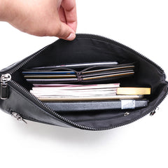 Men's Clutch Bag Envelope Handbag Large Capacity Phone Card Holder Coin Purse