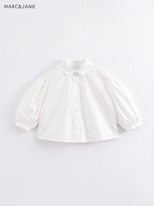 MARC&JANIE Girls Cotton Long Sleeve Shirt Preppy Blouse Top