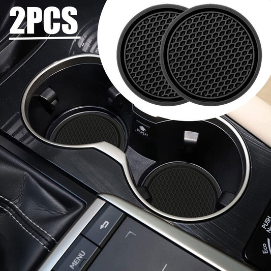 2pcs Car Cup Holder Anti Slip Coasters Universal Fits For Most Cup Car