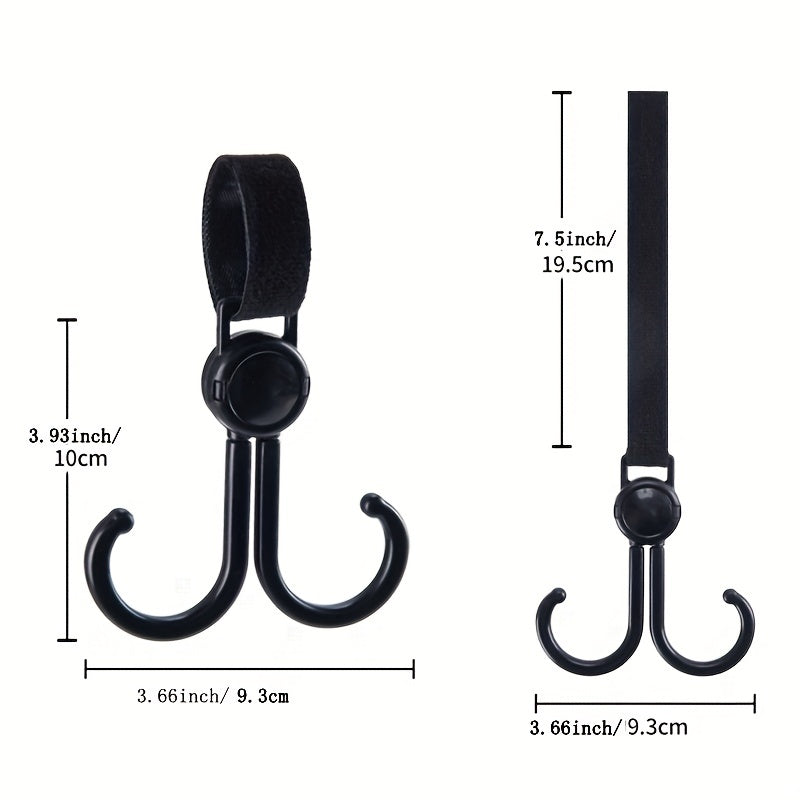 Car Hooks Double Hook Bicycle Stroller Hanging Bag Anti Fall Hook