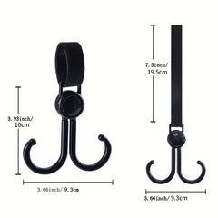 Car Hooks Double Hook Bicycle Stroller Hanging Bag Anti Fall Hook