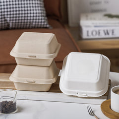 10 PCS Cake Case Disposable Hamburger Package Boxes