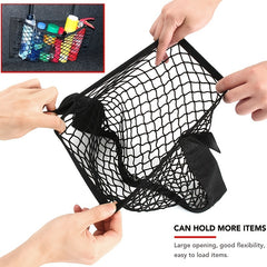 Auto Organizer Seat Back Bag Rear Mesh Trunk Elastic String Net