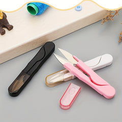 Safety Sewing Scissors Thread Cutting Scissors Embroidery U-shaped Scissors