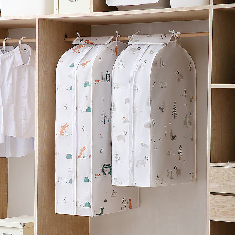 3D Animal Printed Hanging Clothes Bag Dustproof Wardrobe Garment Cover