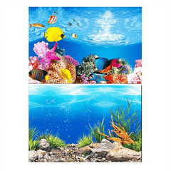 Aquarium Fish Tank Background Decoration Sticker Poster