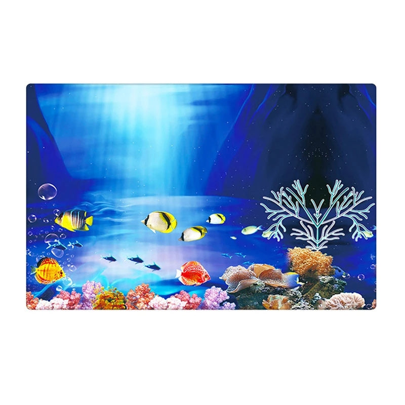 Aquarium Fish Tank Background Decoration Sticker Poster