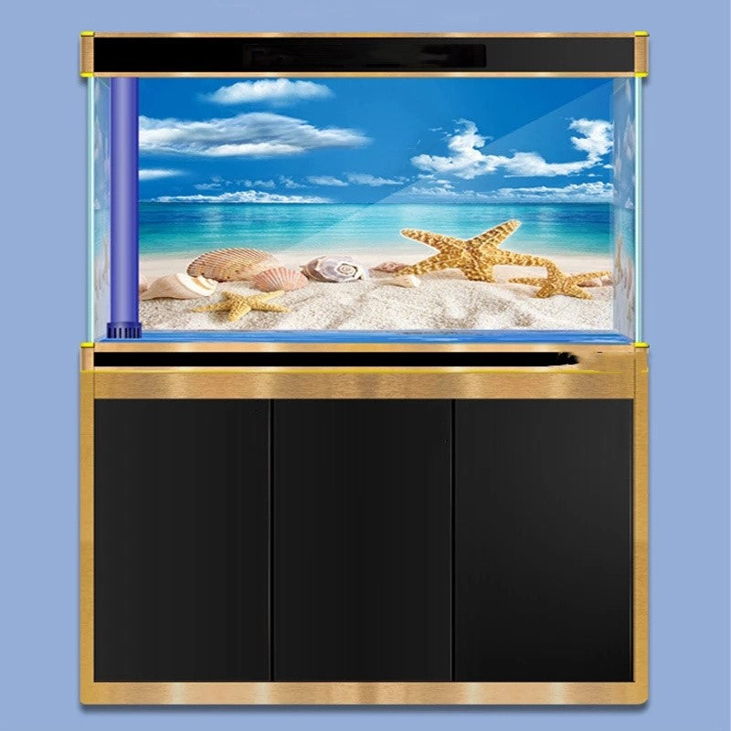 Aquarium Fish Tank Background Decoration Sticker Poster