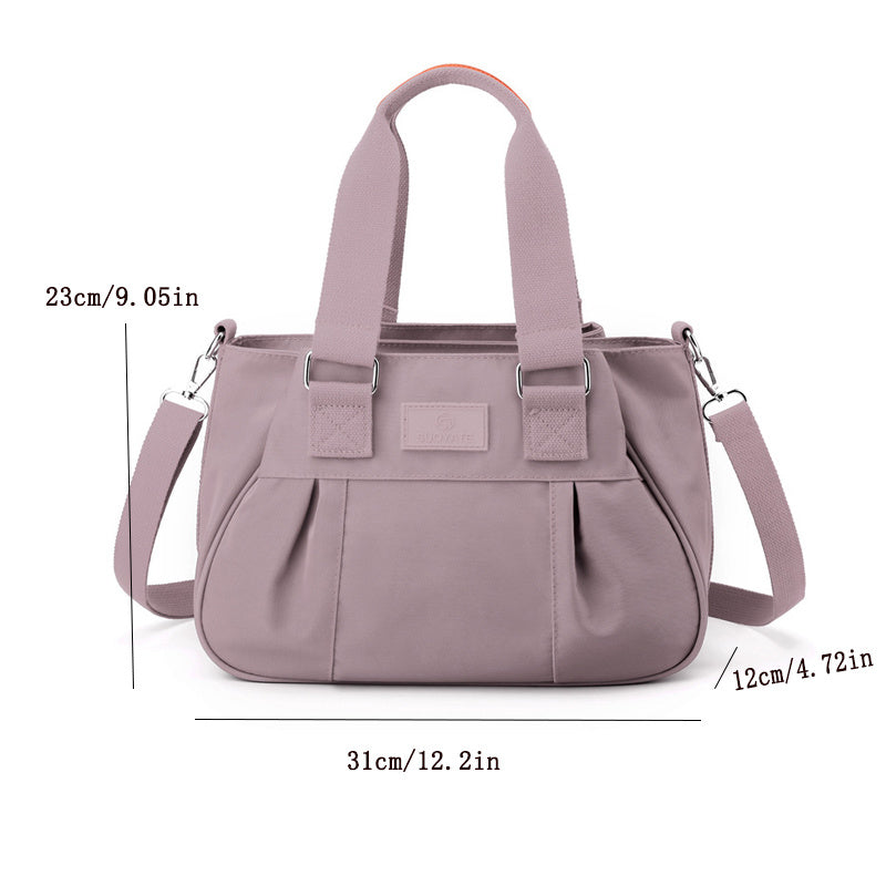 Vintage Nylon Crossbody Bag Large Capacity Shoulder Bag Women's Casual Handbag