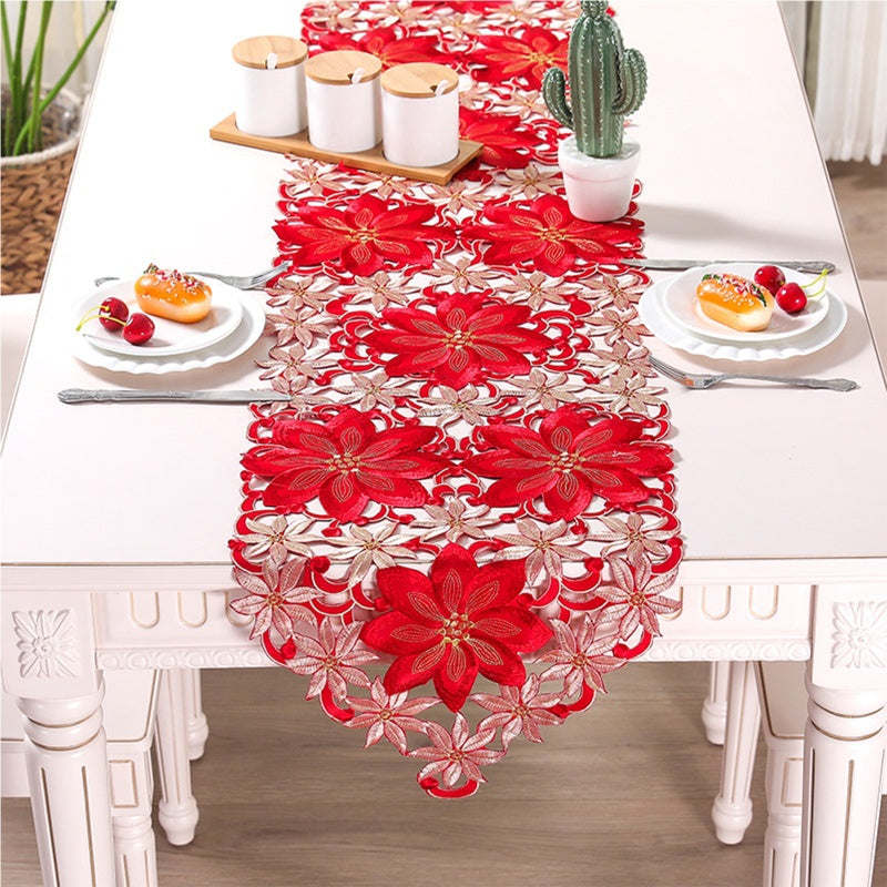 Christmas Printed Table Runner Party Picnic Table Cloth Table Decoration