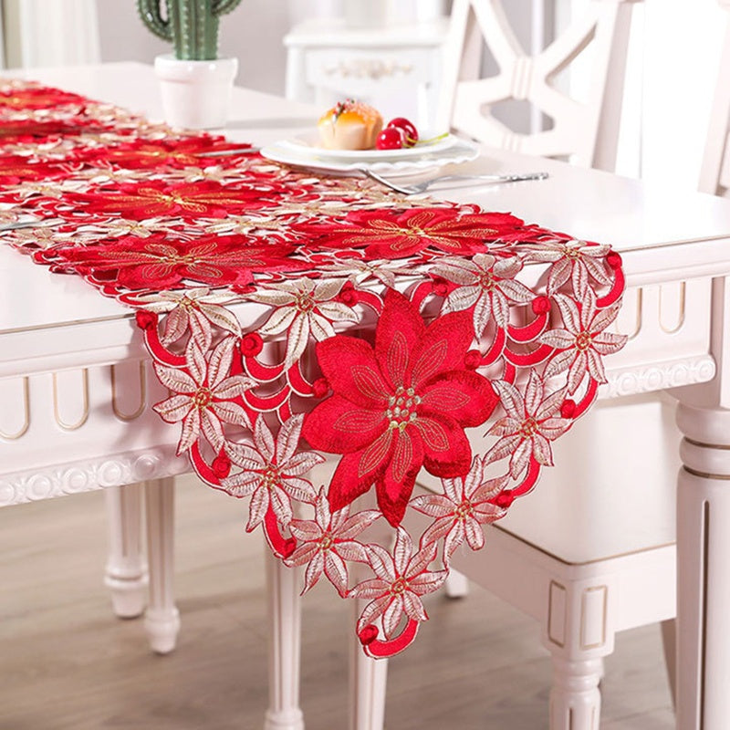 Christmas Printed Table Runner Party Picnic Table Cloth Table Decoration