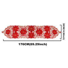 Christmas Printed Table Runner Party Picnic Table Cloth Table Decoration