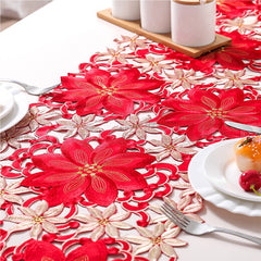 Christmas Printed Table Runner Party Picnic Table Cloth Table Decoration