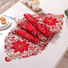 Christmas Printed Table Runner Party Picnic Table Cloth Table Decoration