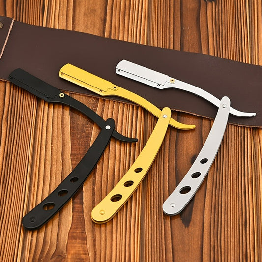 Men's Shaving Barber Tools Hair Razor Stainless Steel Straight Razor Holder