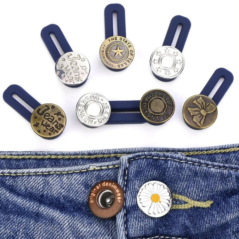 Metal Button Extender No Sewing Required Repair Jeans Shirts Jackets Pants