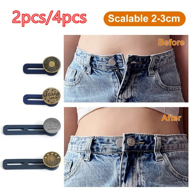 Metal Button Extender No Sewing Required Repair Jeans Shirts Jackets Pants