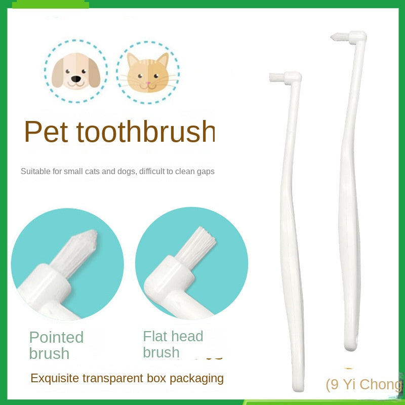 Pet Toothbrush Portable Oral Cleaning Tool Dogs Cats