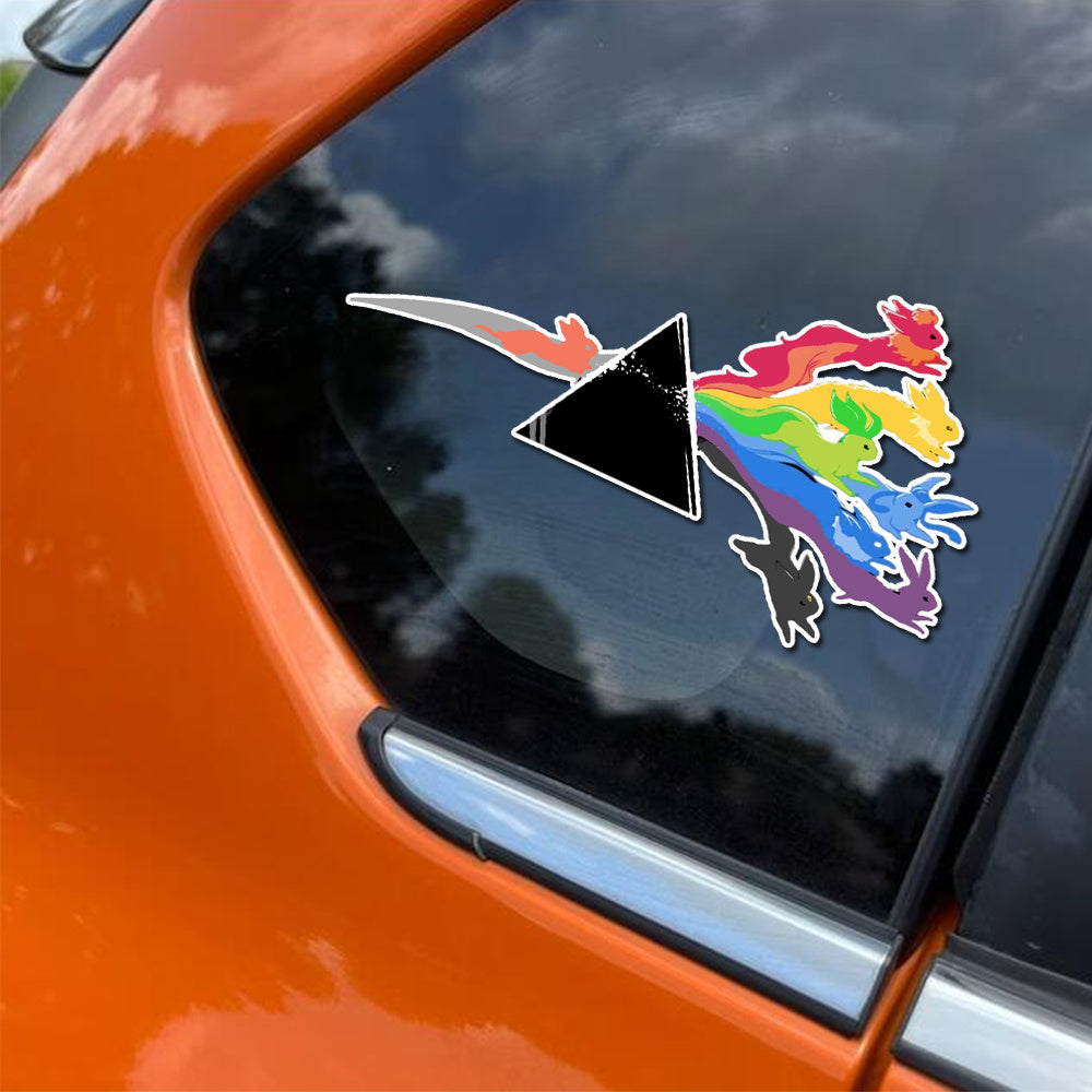 7 Eevee's Evolutions Vinyl Bumper Sticker Decal Waterproof
