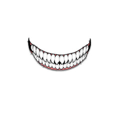 Motorcycle Helmet Decoration Sticker Teeth DIY Decals