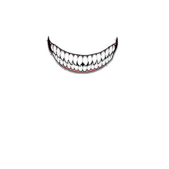 Motorcycle Helmet Decoration Sticker Teeth DIY Decals