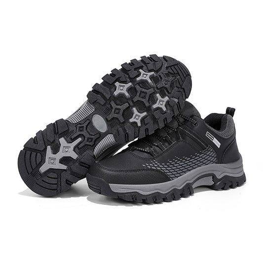 Men's Lace-Up Hiking Shoes Anti-Skid Camping Trekking