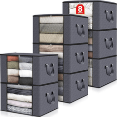 Large Capacity Storage Box Fabric Foldable Storage Box Sturdy Zipper Reinforced