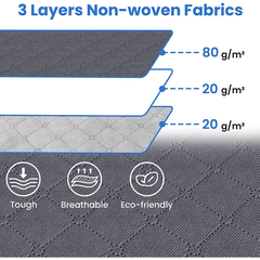 Large Capacity Storage Box Fabric Foldable Storage Box Sturdy Zipper Reinforced